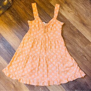 Cotton On Small Womens Mini Sundress orange flower print